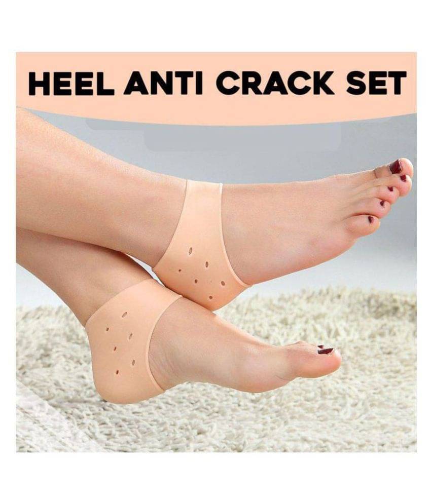     			RSN Heel Protector Breathable Silicone Protective Sleeve/Socks - One Pair