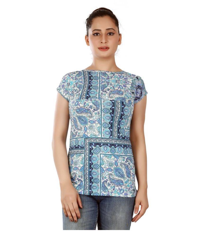    			FCK-3 Women Poly Cotton Regular Fit Round Neck T-Shirt ( Multi Color )