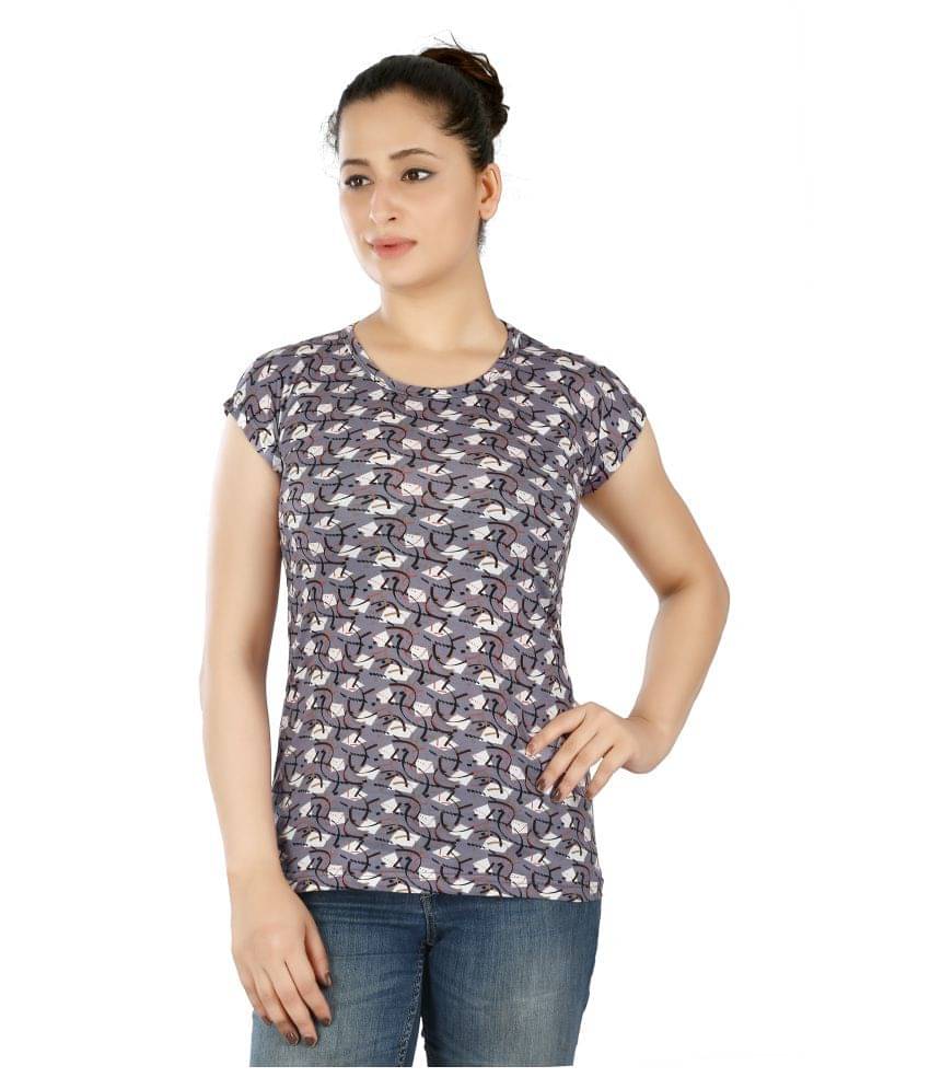 FCK-3 Women Poly Cotton Regular Fit Round Neck T-Shirt ( Multi Color ) FCK-3 Women Poly Cotton Regular Fit Round Neck T-Shirt ( Multi Color )