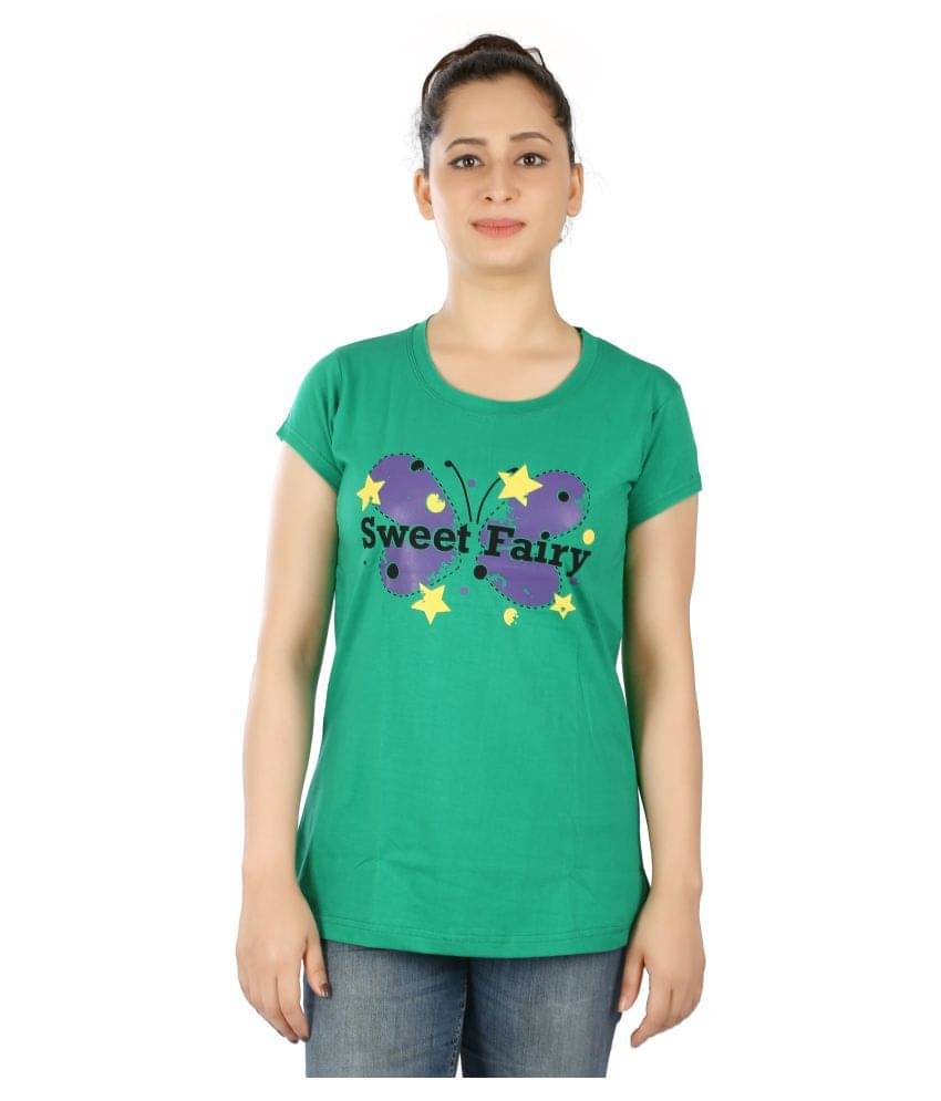 FCK-3 Women Poly Cotton Regular Fit Round Neck T-Shirt ( Multi Color ) FCK-3 Women Poly Cotton Regular Fit Round Neck T-Shirt ( Multi Color )