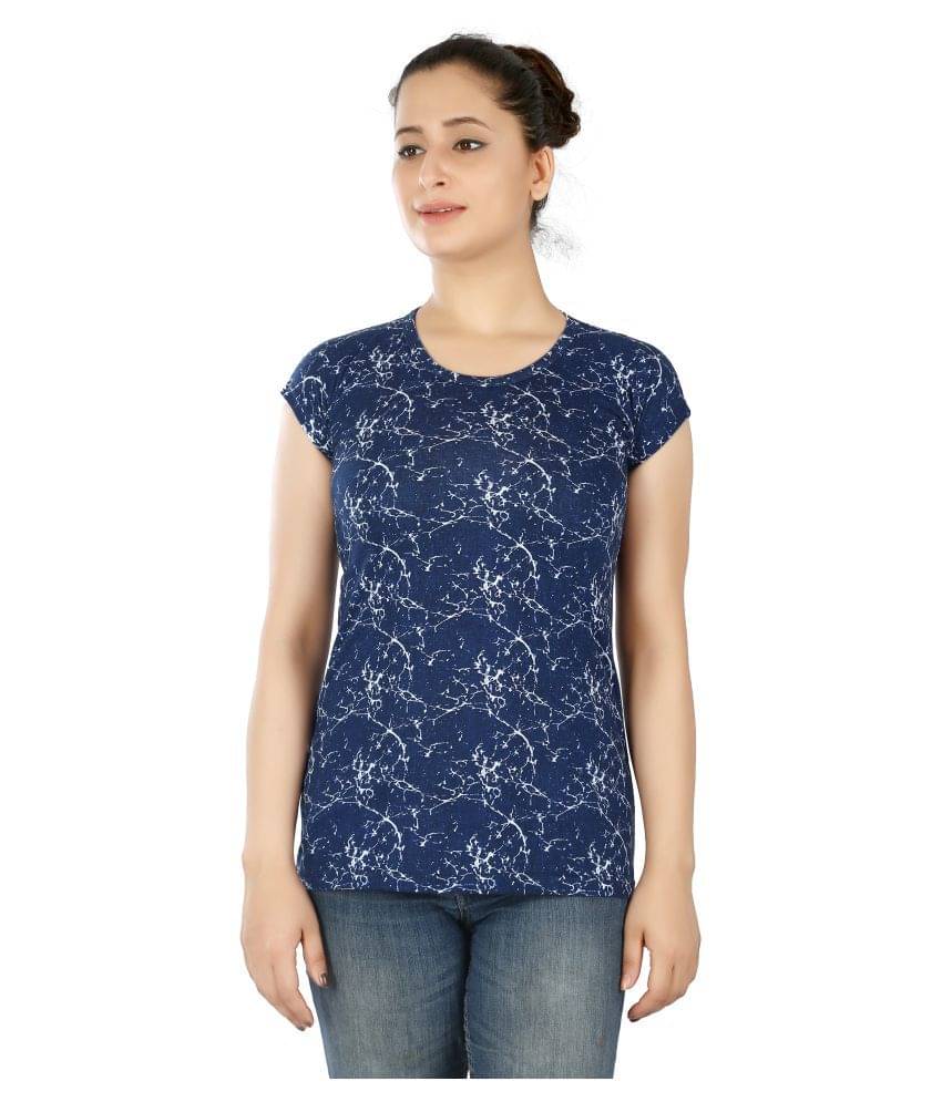     			FCK-3 Women Poly Cotton Regular Fit Round Neck T-Shirt ( Multi Color )