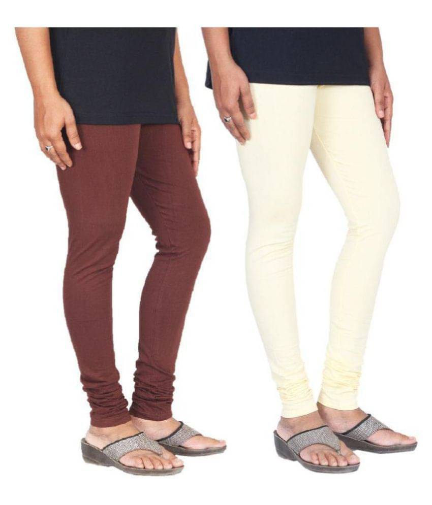     			Skandas Trendz Cotton Lycra Pack of 2 Leggings