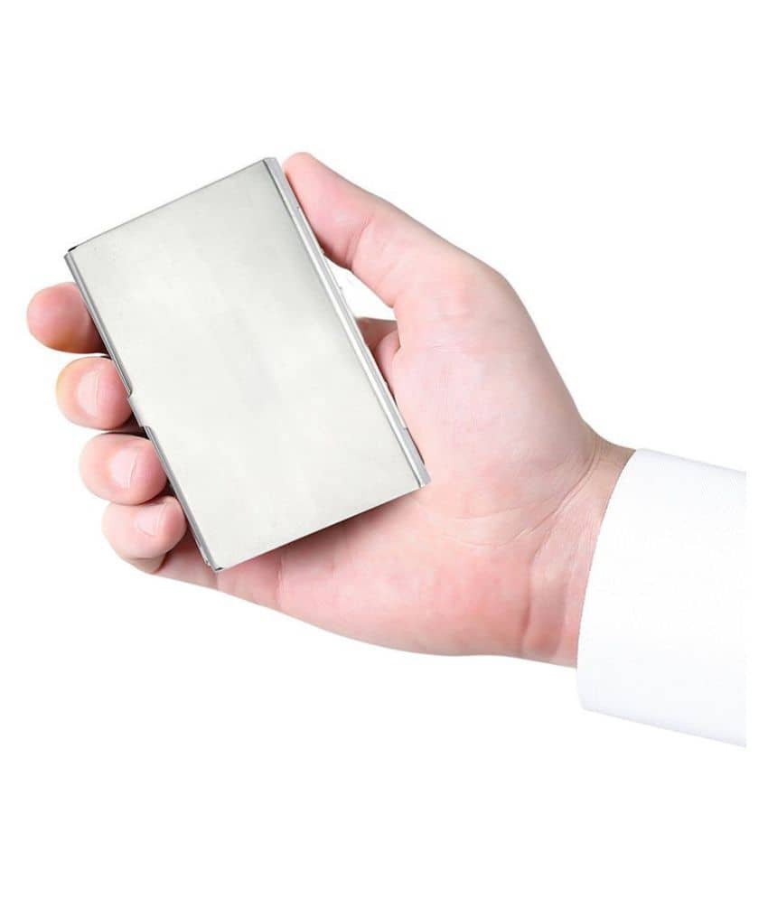 Stainless steel card holder  Atm, Visiting , Credit Card Holder, Pan Card/ID Card Holder
