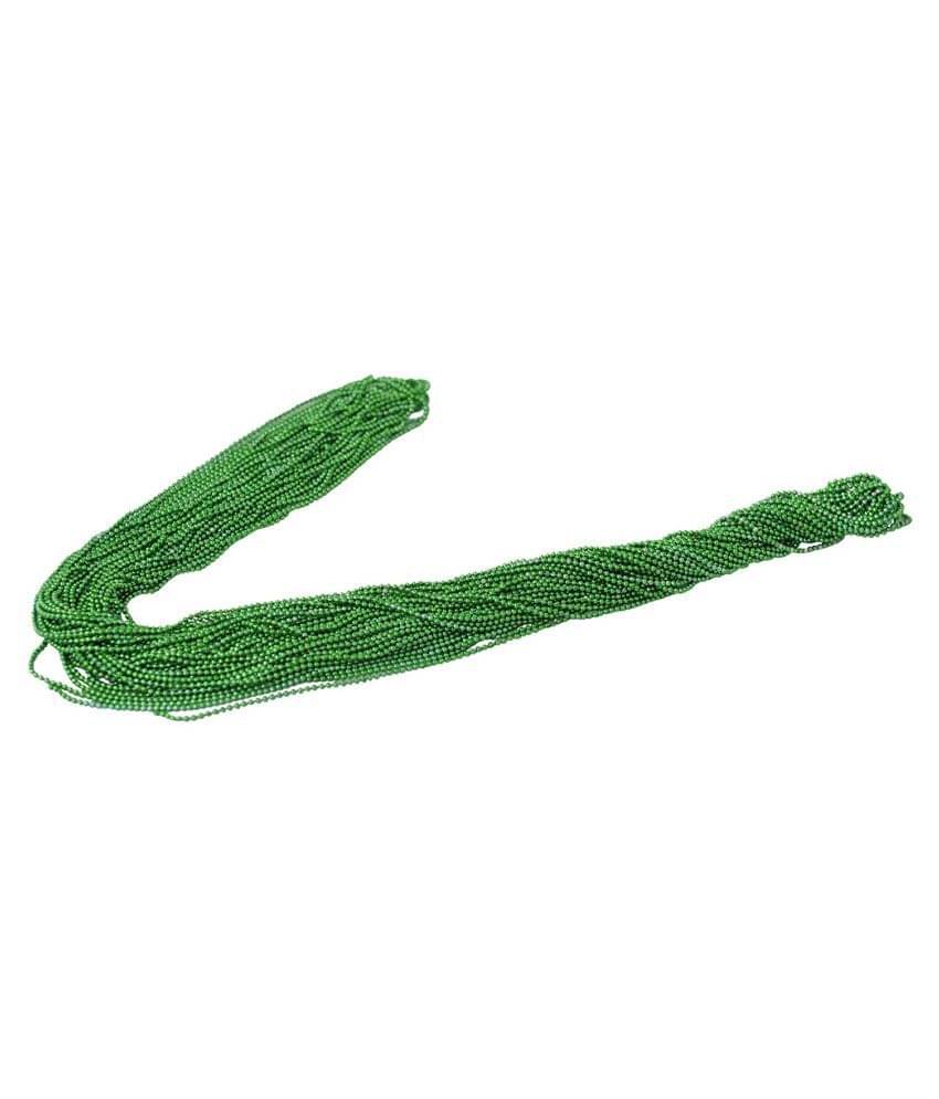     			Vardhman Jewellery Making Ball/Stone Chain Wholesale Pack 10 MTS, Color Light Green,Size 1.5 mm,Decorating & Craft Work.