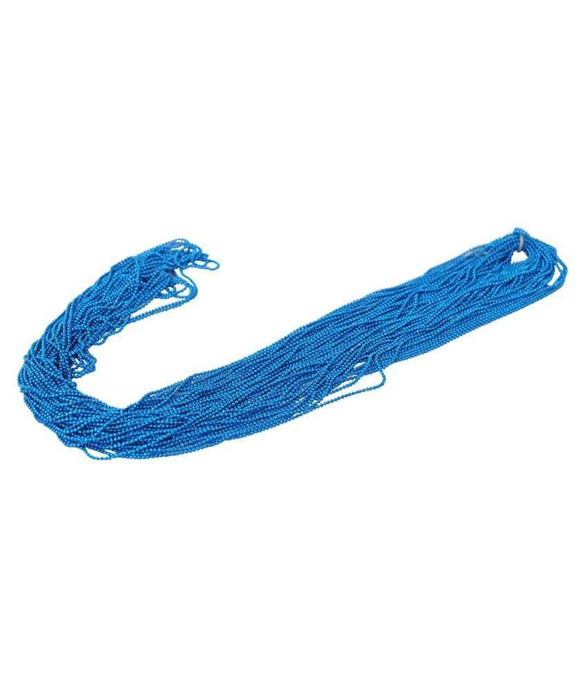     			Vardhman Jewellery Making Ball/Stone Chain Wholesale Pack 10 MTS, Color Turquoise Blue (Ferozi),Size 1.5 mm,Decorating & Craft Work.