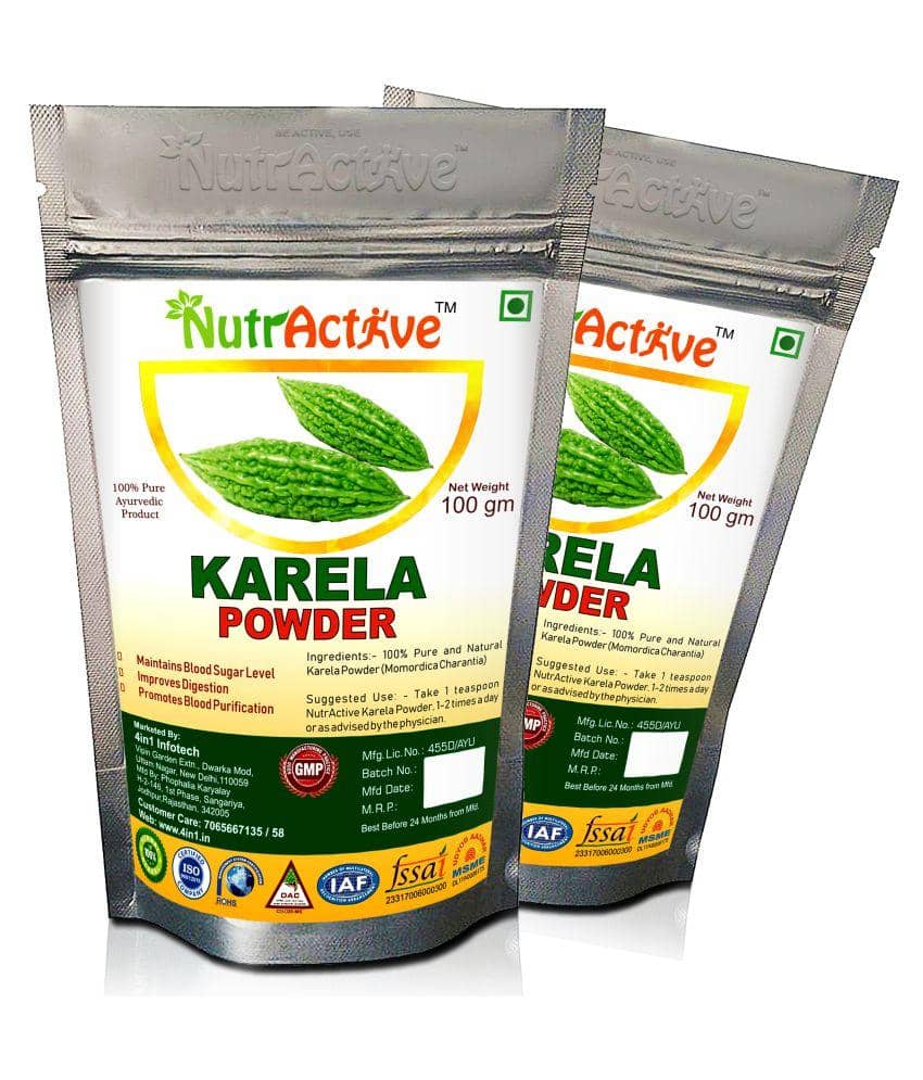 NutrActive Pure Karela Powder 200 gm