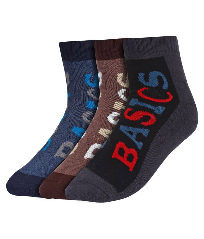 Creature - Cotton Men's Printed Multicolor Ankle Length Socks ( Pack of 3 ) - Socks | Buy online on ZillyBuy