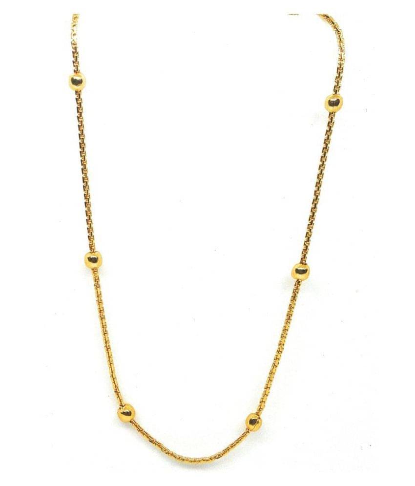     			Khubsurat Micro Plated  Neck Chain for Girls & Women, Gold Tone, 23 Inch Long