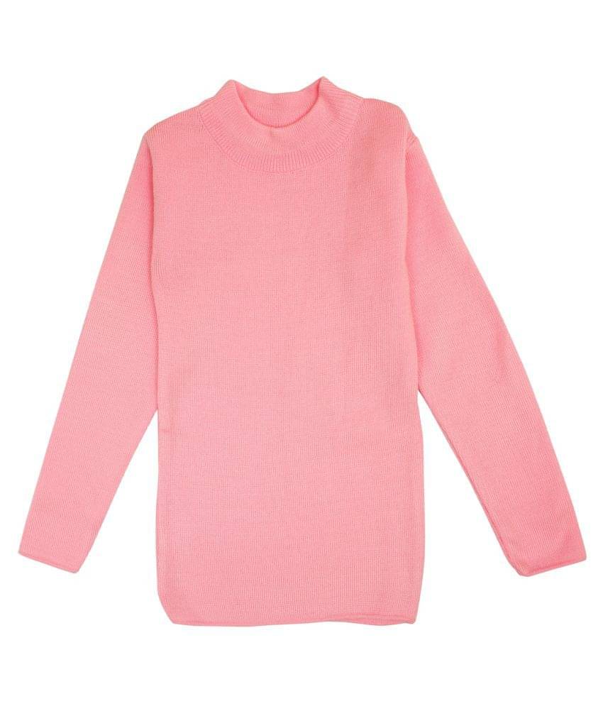     			NEUVIN Single Girls Wollen Pullover ( Pink )