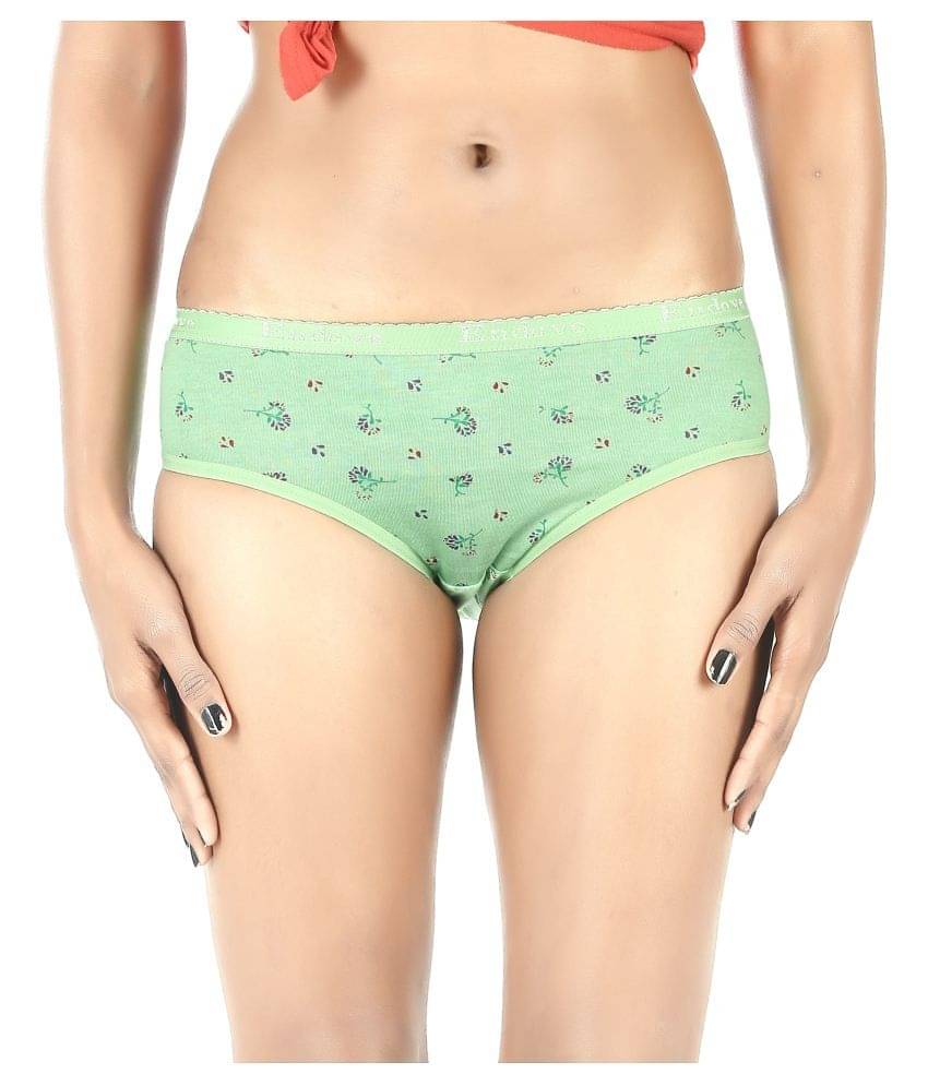     			FCK-3 Cotton Lycra Women's Hipsters ( Green )