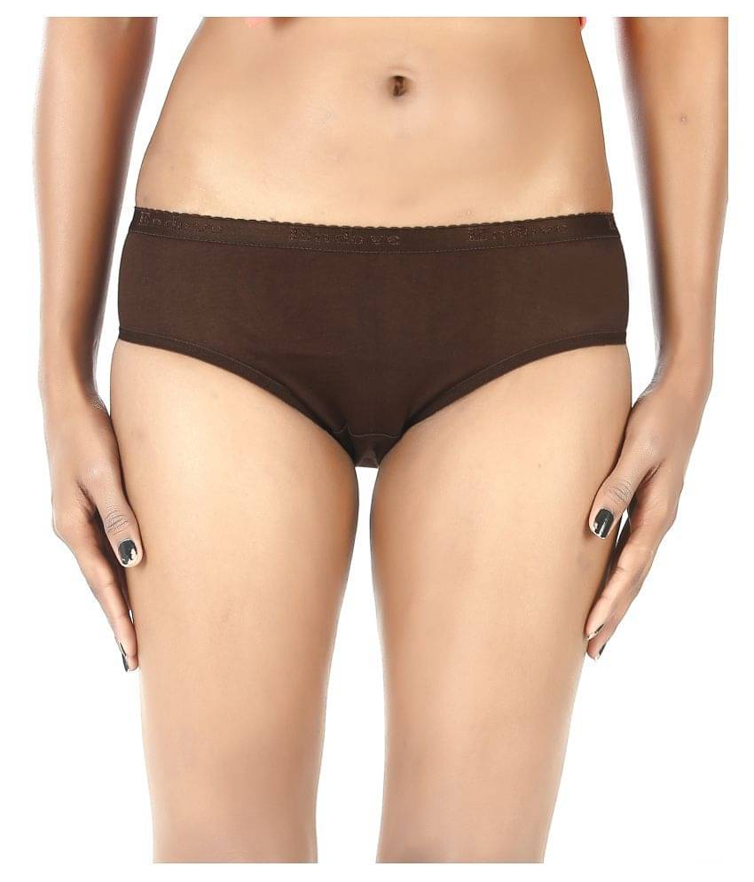 FCK-3 Cotton Lycra Women's Hipsters ( Brown ) FCK-3 Cotton Lycra Women's Hipsters ( Brown )