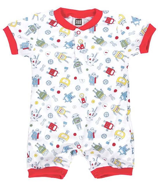 Brandonn Baby ROMPER ZIP SOLID GREY for Baby Boys Baby Girls