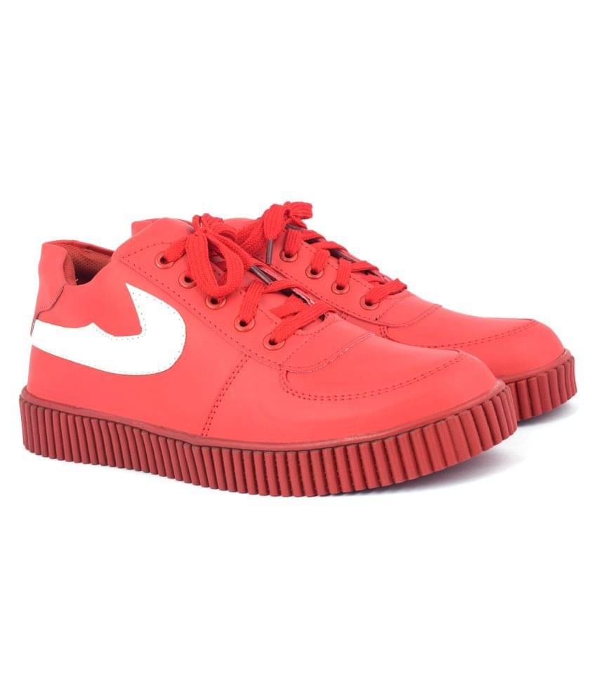 Aishwary Glams Sneakers Red Casual Shoes Aishwary Glams Sneakers Red Casual Shoes