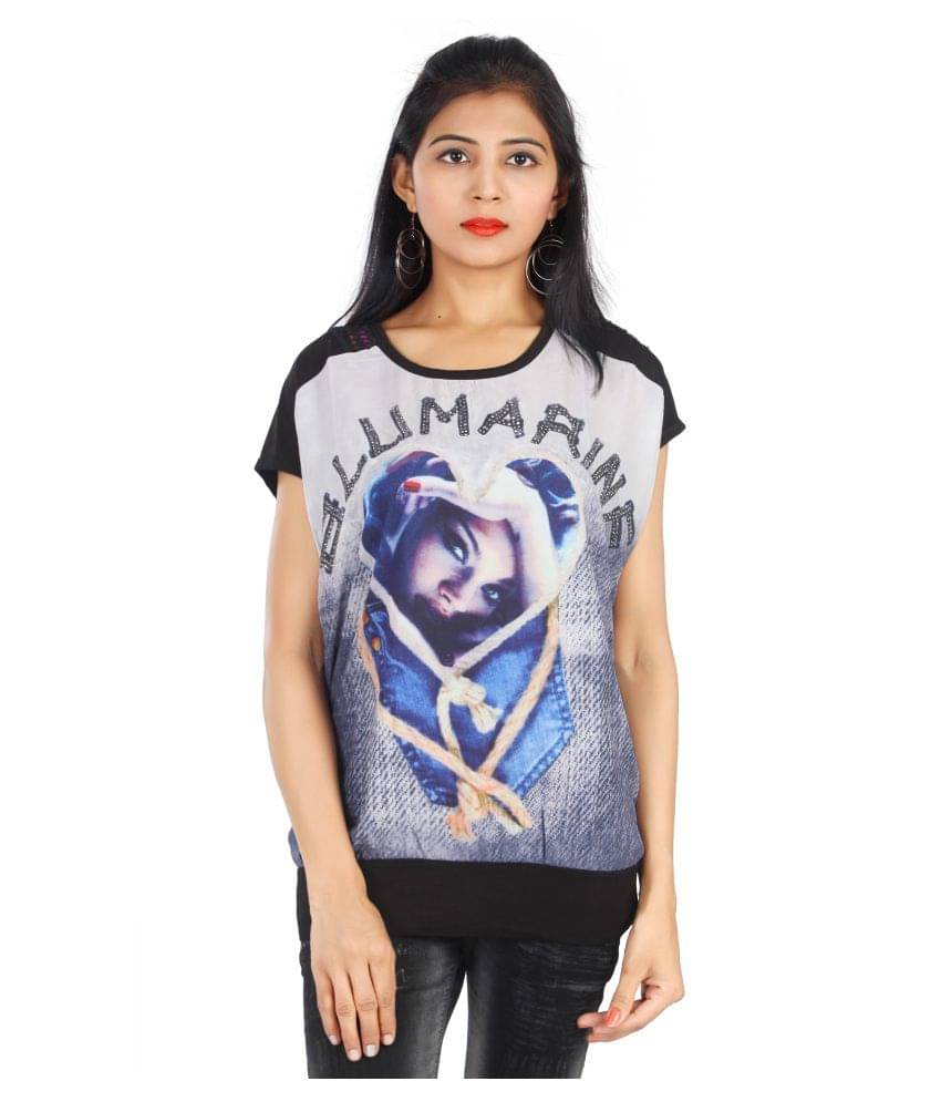 FCK-3 Women Cotton Regular Fit Round Neck T-Shirt ( Black ) FCK-3 Women Cotton Regular Fit Round Neck T-Shirt ( Black )