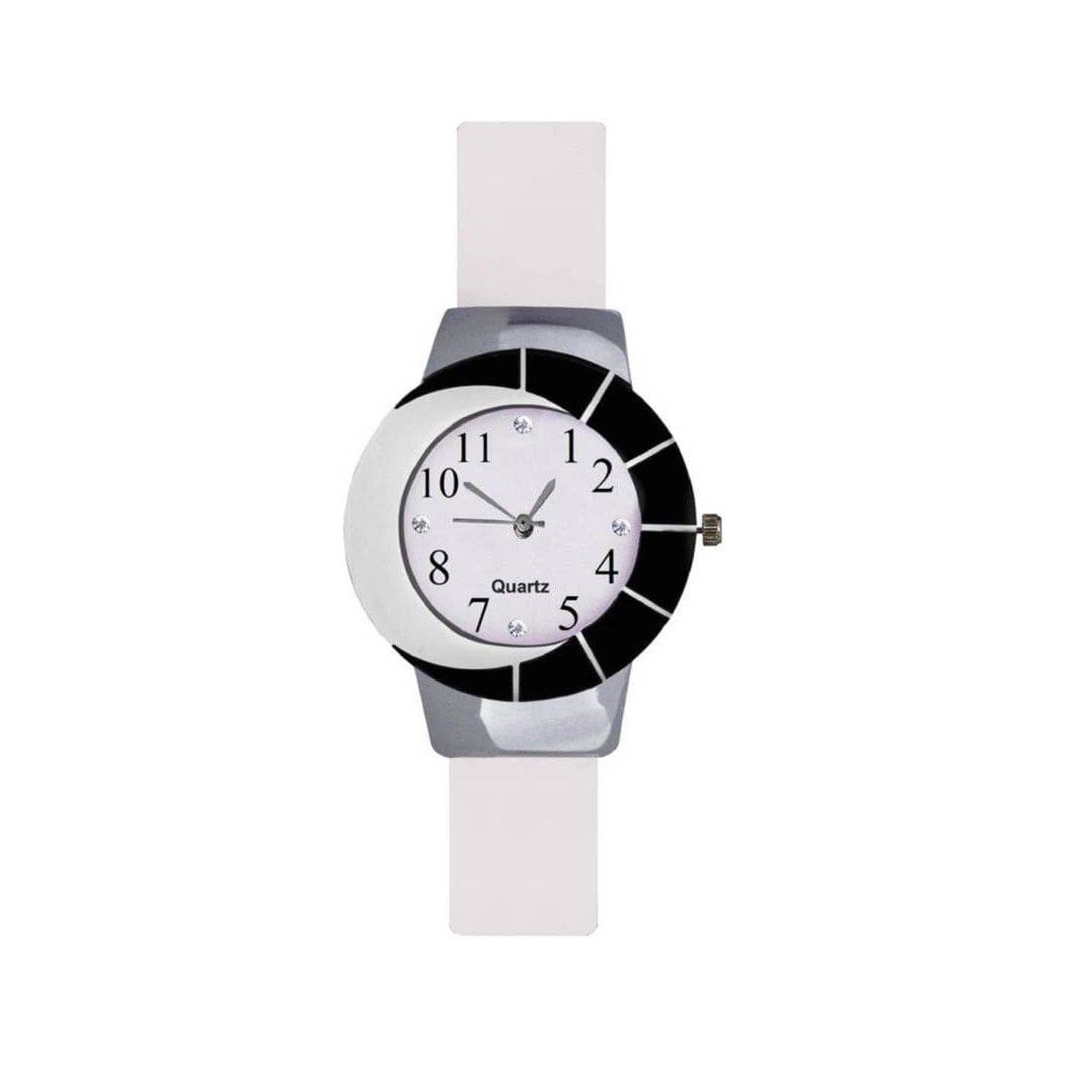     			MIENTERPRISE PU Round Womens Watch