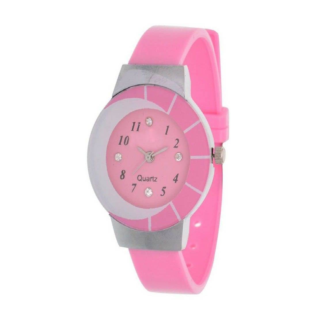     			MIENTERPRISE PU Round Womens Watch