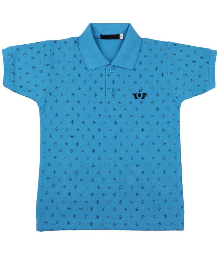     			NEUVIN Pack of 1 Boys Cotton Polo T-Shirt ( Blue )