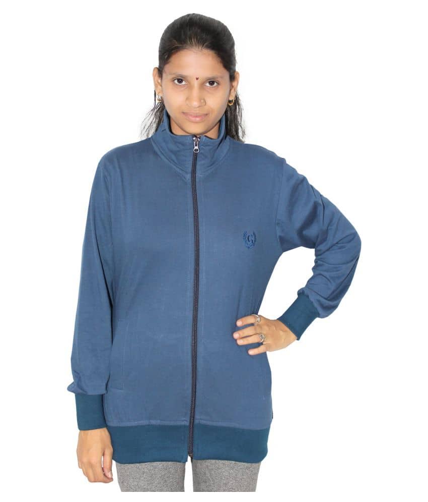 Goodluck Cotton Blend Blue Over coats - Jackets & Coats | Buy online on ZillyBuy
