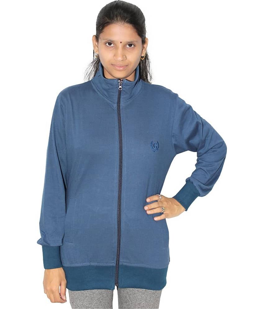 Goodluck Cotton Blend Blue Over coats - Jackets & Coats | Buy online on ZillyBuy
