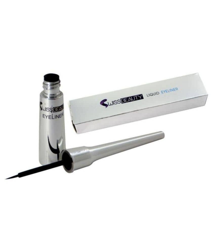 Swiss Beauty Liquid Eyeliner Black, 7ml - Makeup - Eyes | Buy online on ZillyBuy