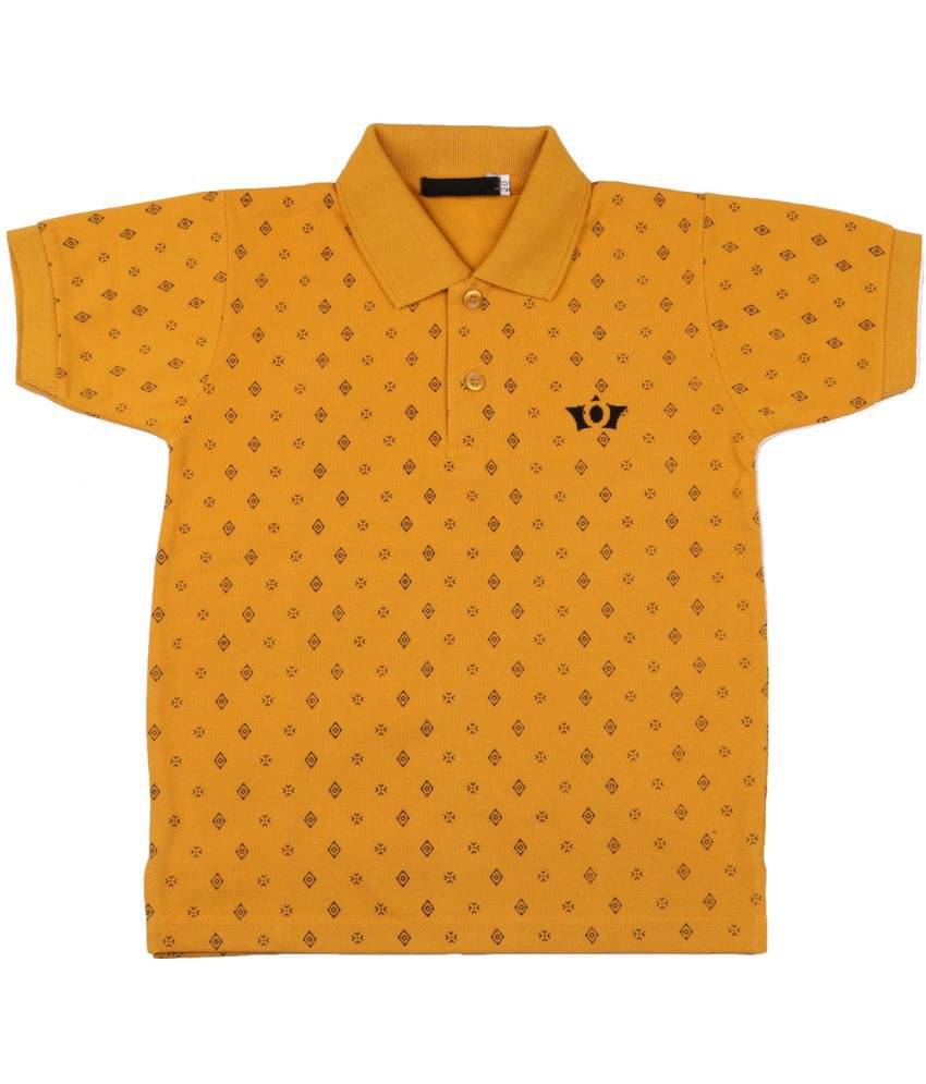     			NEUVIN Pack of 1 Boys Cotton T-Shirt ( Light Orange )