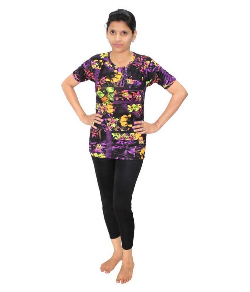 Goodluck Black T-Shirt & Shorts Combo Swimming Costume - Sports and Fitness Equipment | Buy online on ZillyBuy