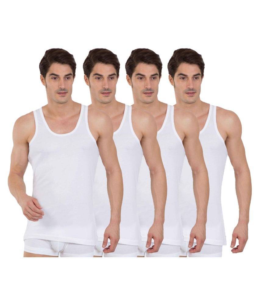 Galatea White Sleeveless Vests Galatea White Sleeveless Vests