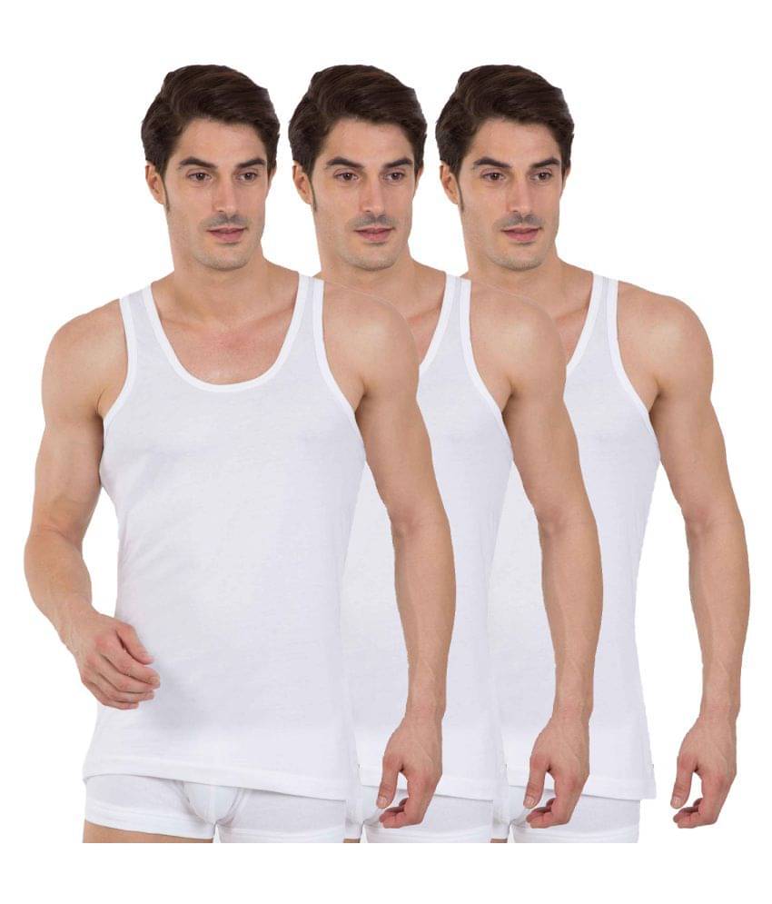 Galatea White Sleeveless Vests Galatea White Sleeveless Vests