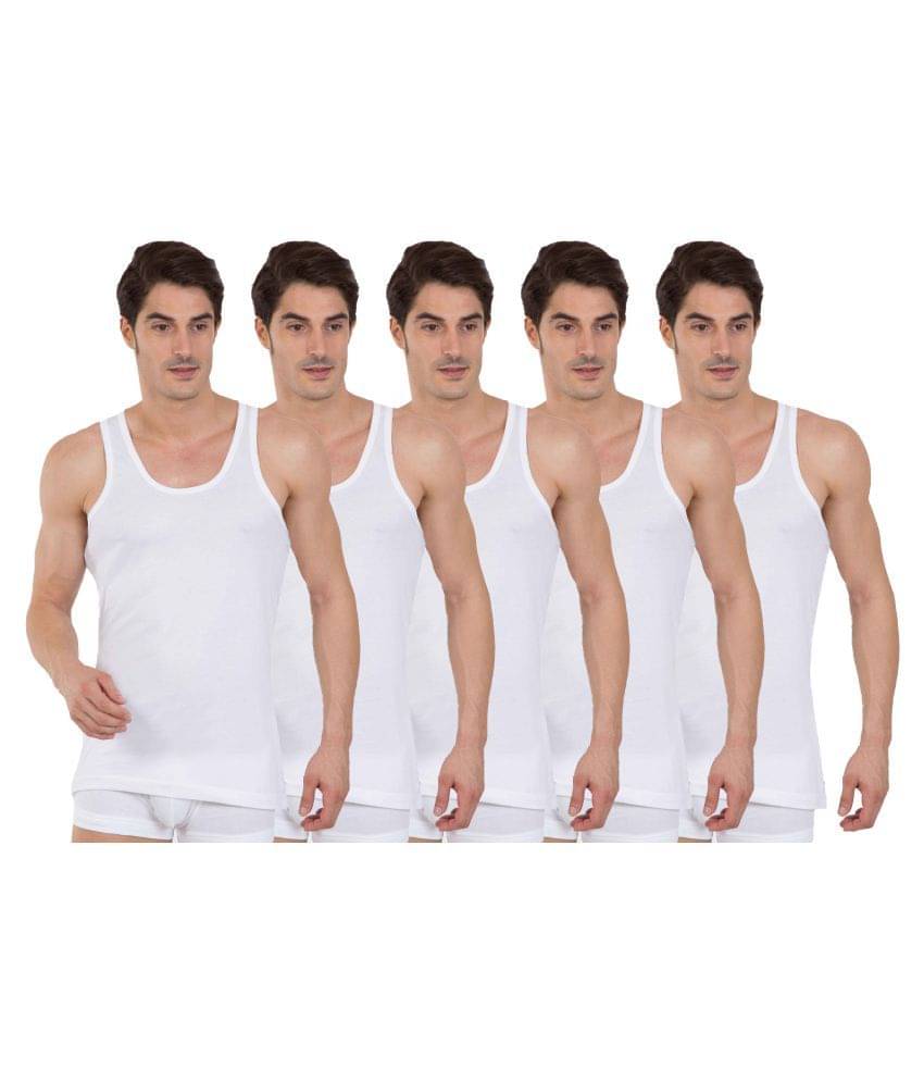 Galatea White Sleeveless Vests Galatea White Sleeveless Vests