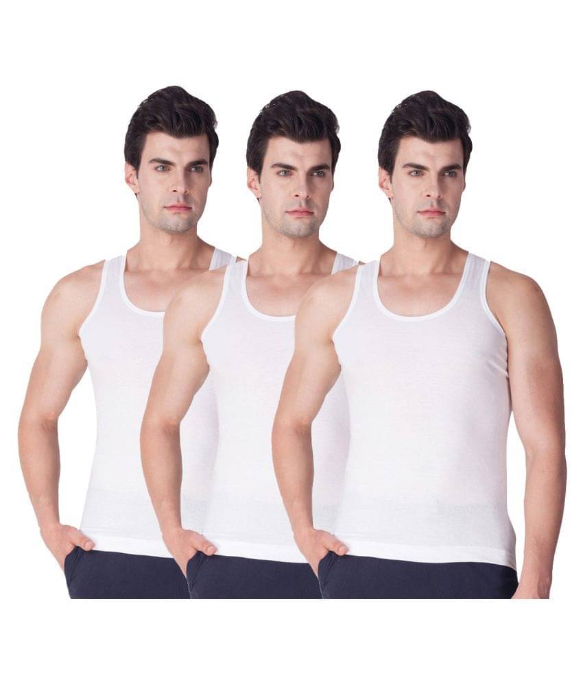 Galatea White Sleeveless Vests Galatea White Sleeveless Vests