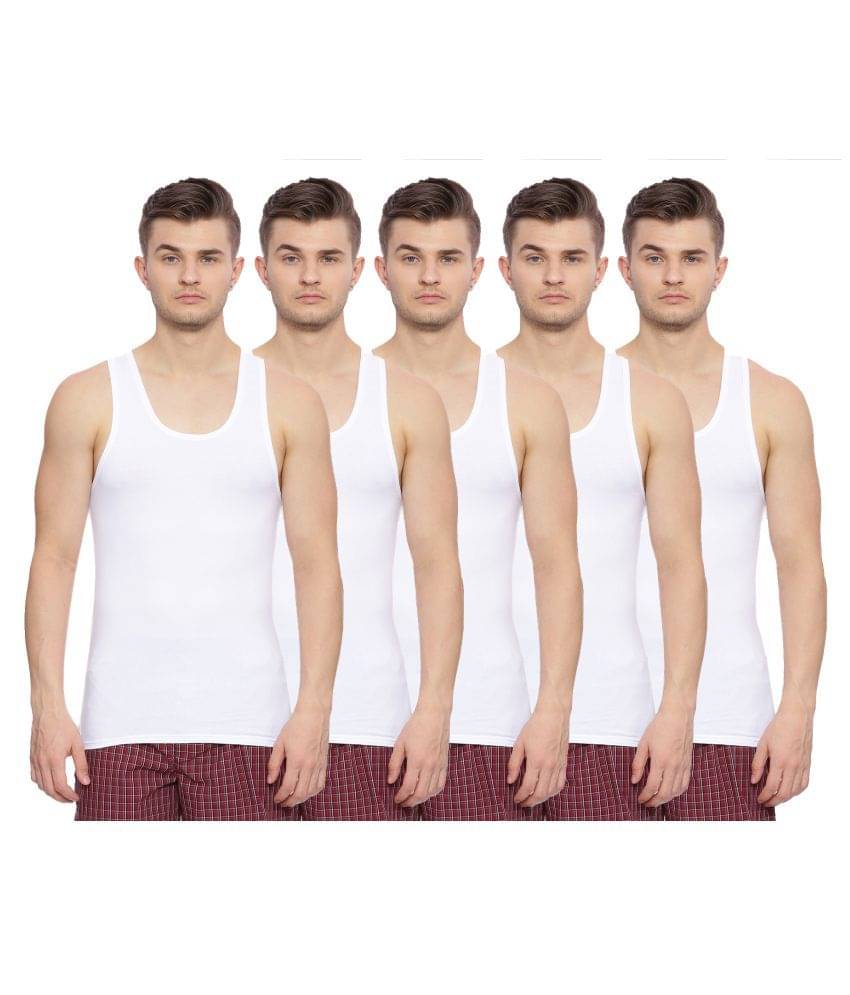Galatea White Sleeveless Vests Galatea White Sleeveless Vests