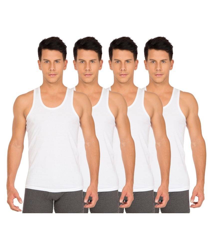 Galatea White Sleeveless Vests Galatea White Sleeveless Vests