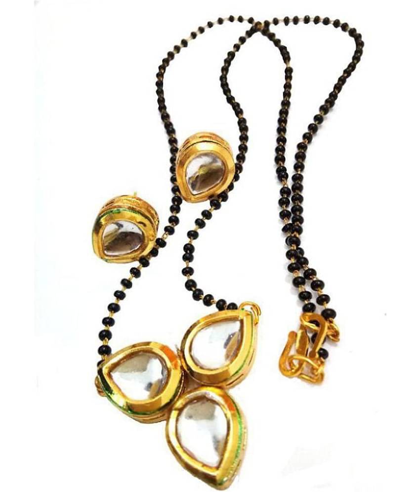 YOUBELLA Golden Mangalsutra Set ( Pack of 1 )