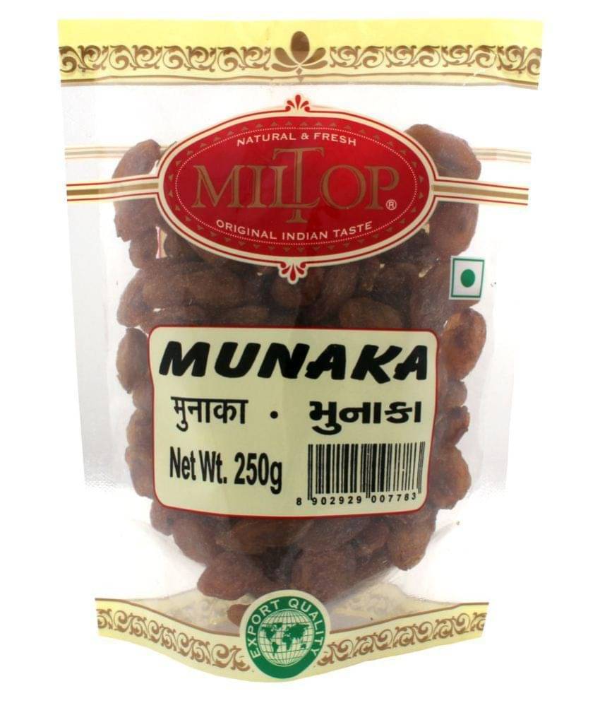 Miltop Raisin with Seeds (Munakka) 1000 gm Miltop Raisin with Seeds (Munakka) 1000 gm
