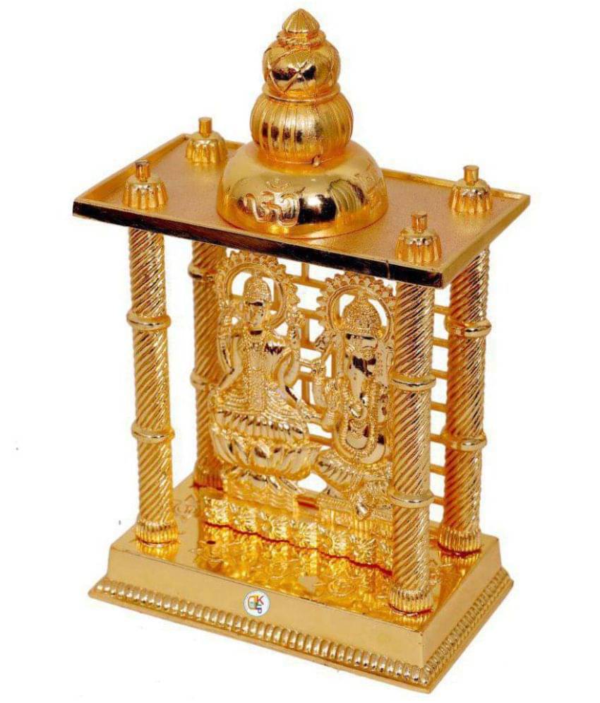     			9XM Brass Plated Laxmi Ganesh Mandir - Pack of 1