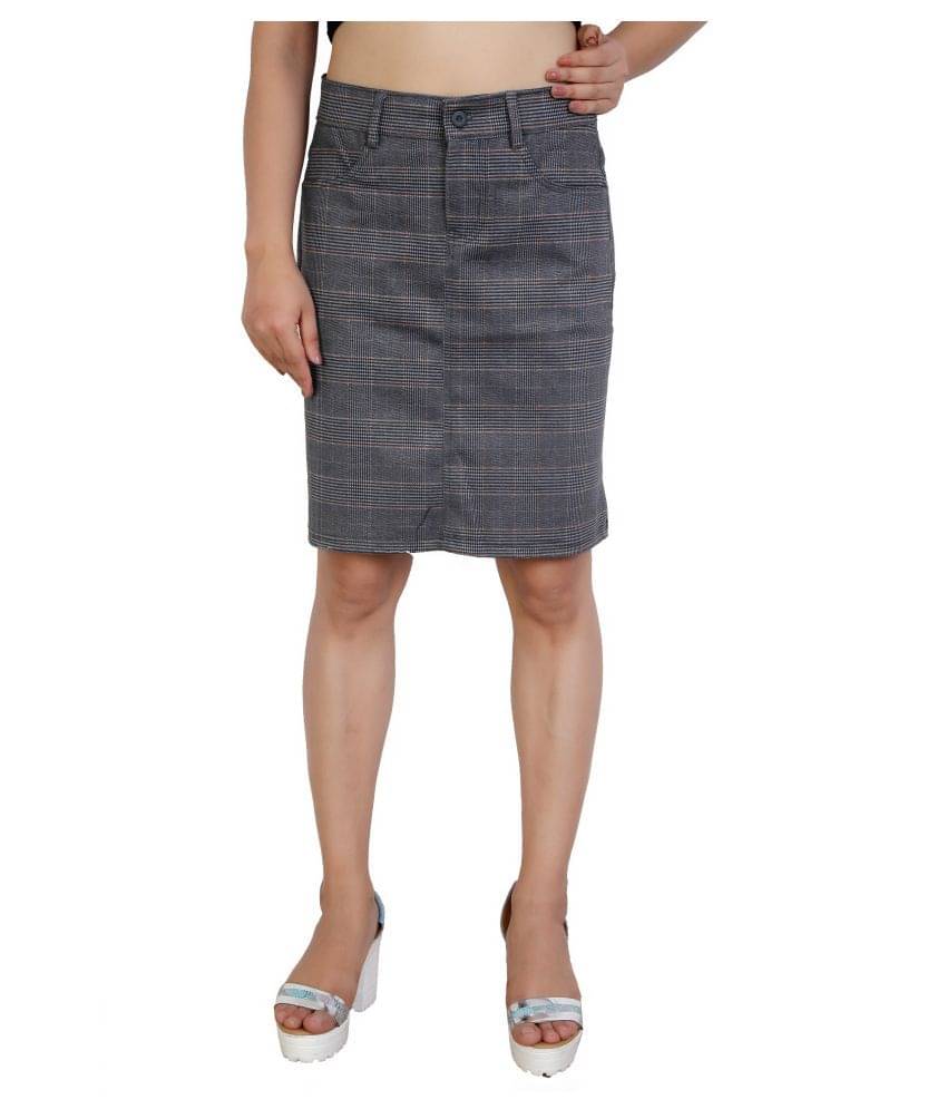 FCK-3 Cotton A-Line Skirt - Black FCK-3 Cotton A-Line Skirt - Black