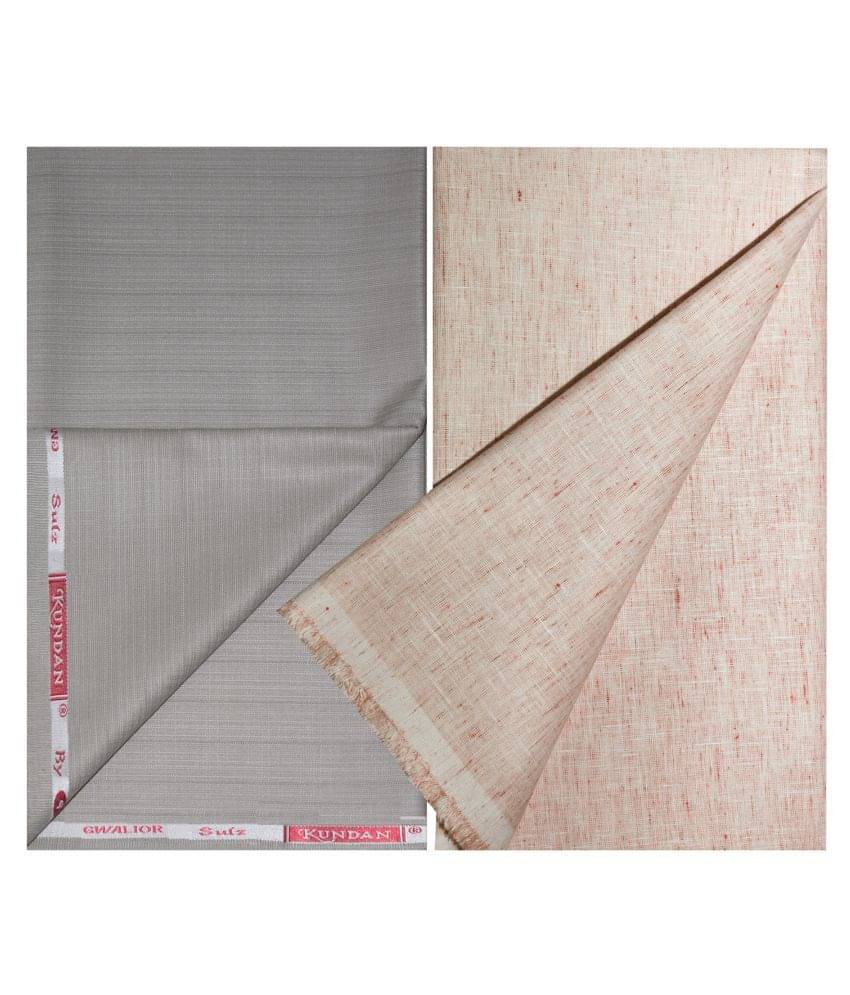     			KUNDAN SULZ GWALIOR Multi 100 Percent Cotton Unstitched Shirts & Trousers Pack Of 1 Pant & 1 Shirt Piece