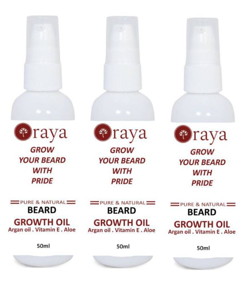 ORAYA Improved Beard Oil For Growth 150 ml Pack of 3 ORAYA Improved Beard Oil For Growth 150 ml Pack of 3