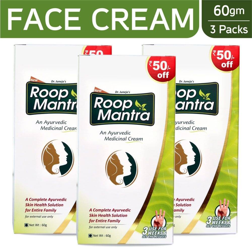     			Roop Mantra Face Cream 60gm Day Cream 180 gm Pack of 3