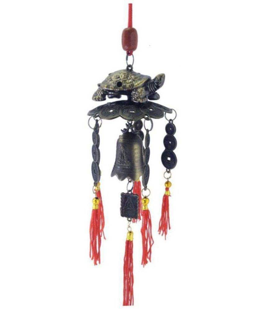     			9XM Laxmi Ganesh Pagoda Bell with Turtle Hanging