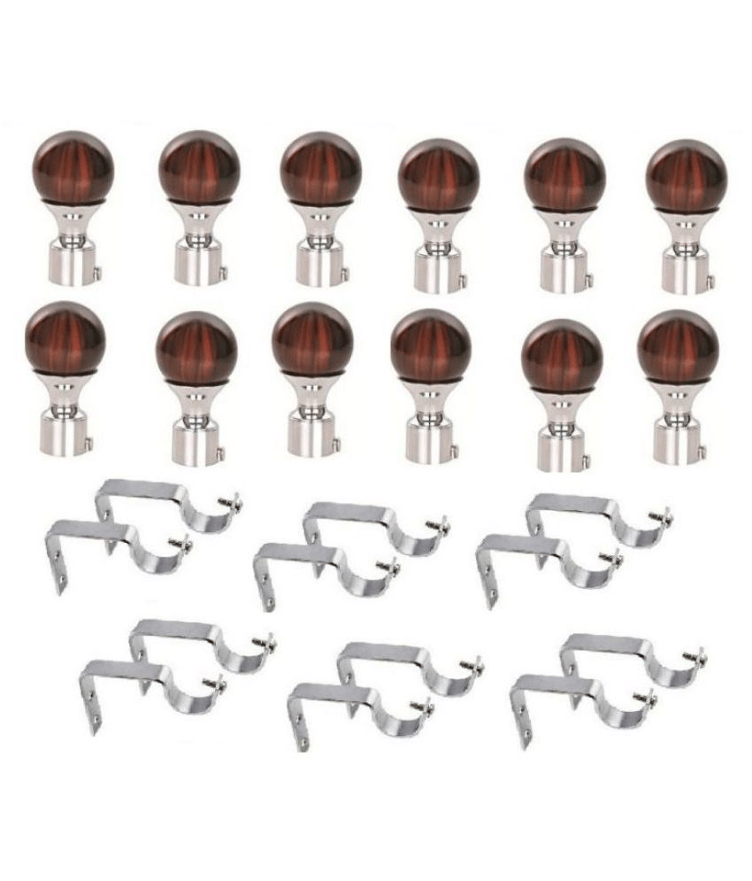 taj hardware gallery Set of 6 Stainless Steel Single Rod Bracket taj hardware gallery Set of 6 Stainless Steel Single Rod Bracket