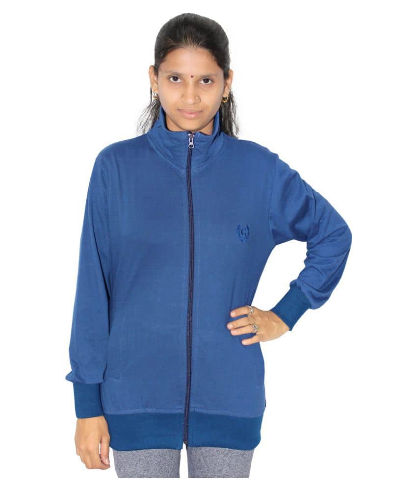 Goodluck Cotton Blue Over coats - Jackets & Coats | Buy online on ZillyBuy