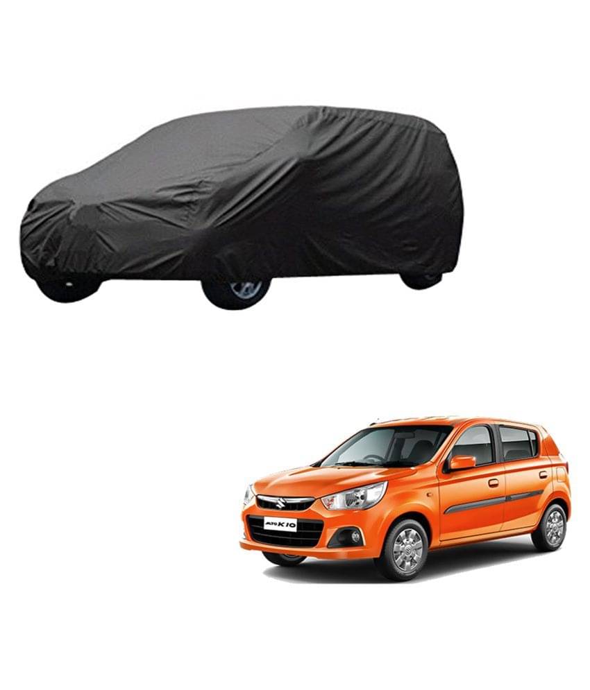 Autoretail Grey Color Car Cover Polyster For Maruti Suzuki Alto K10 Autoretail Grey Color Car Cover Polyster For Maruti Suzuki Alto K10