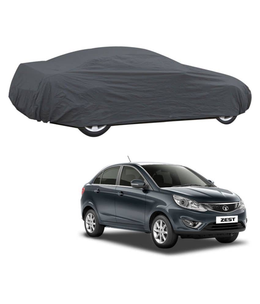 Autoretail Grey Color Car Cover Polyster For Tata Zest