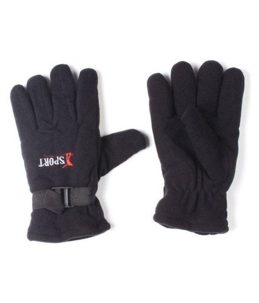 Tahiro Black Sports Woollen Gloves - Pack Of 1 Tahiro Black Sports Woollen Gloves - Pack Of 1