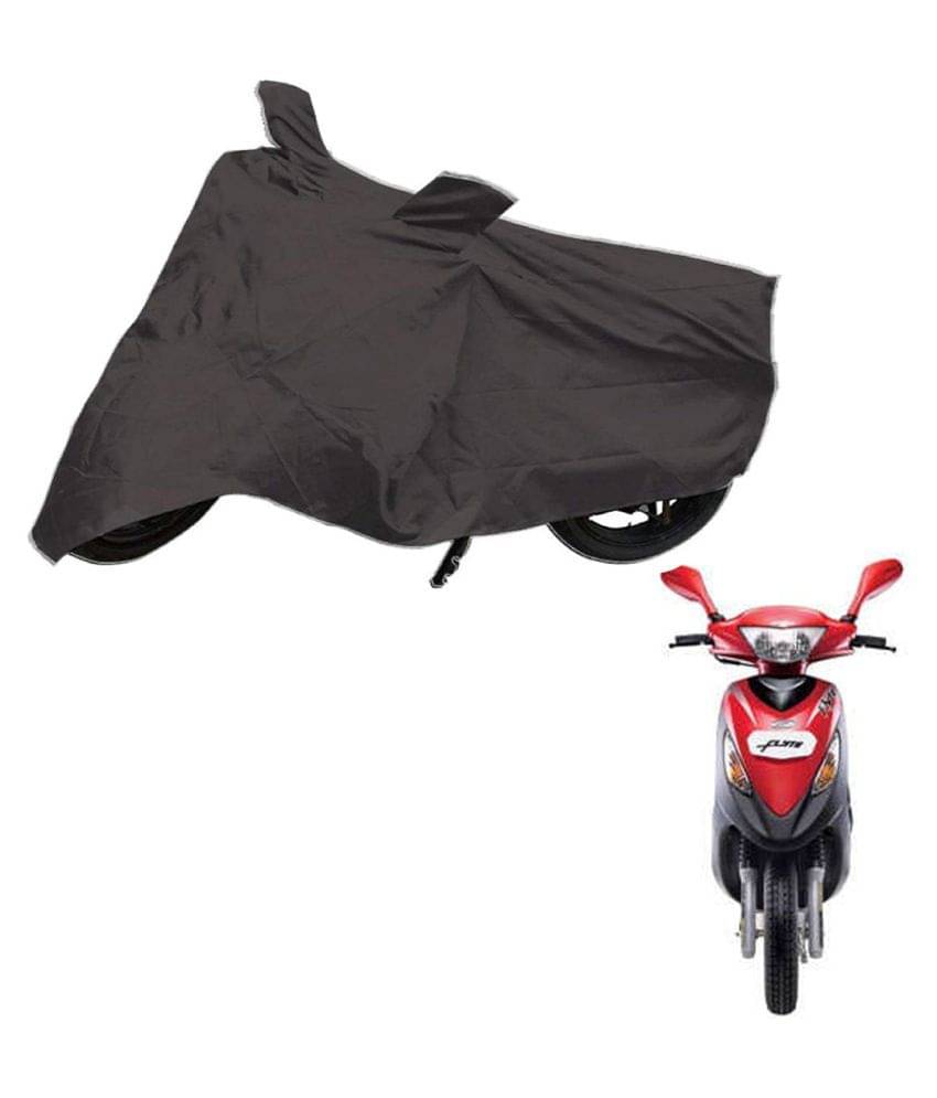    			AutoRetail Dust Proof Two Wheeler Polyster Cover for Mahindra Flyte (Mirror Pocket, Grey Color)