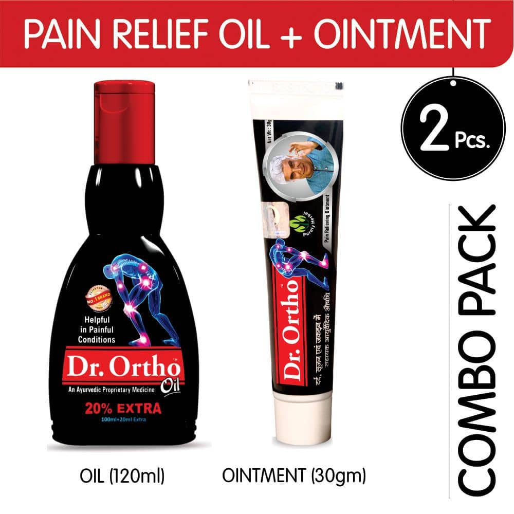Dr.Ortho Pain Relief Oil 120Ml+ Ointment 30G (Combo Pack)