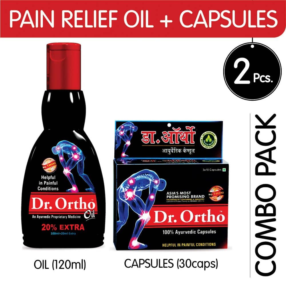 Dr.Ortho Pain Relief Oil 120Ml+ Capsule 30 (Combo Pack)