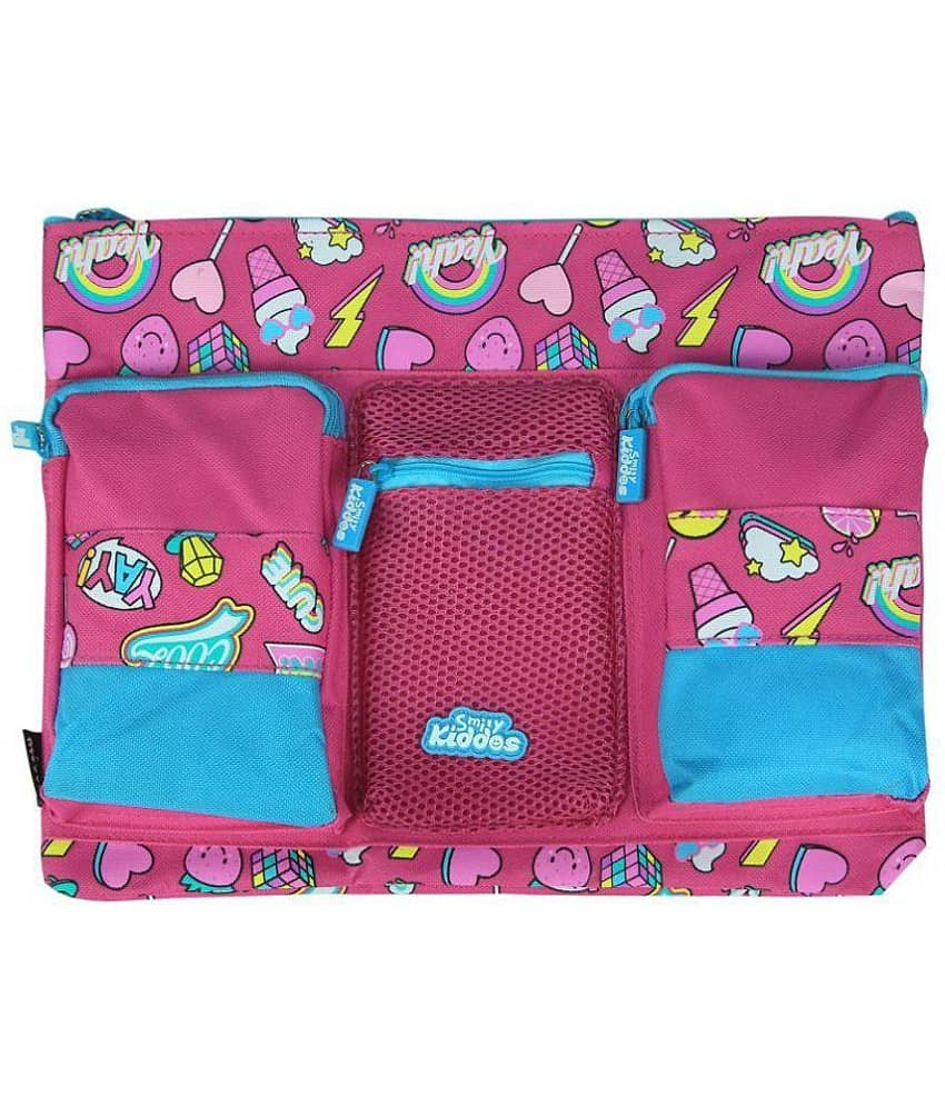 Smily A4 Pencil Case ( Pink) | School & kids Pencil Case | Pencil Case for Student | Zipper Pencil Case | pencil Case Blue | pencils case for Girls | cute pencil cases for teen girls | pencil pouches with zipper | pouches for girls stylish - Stationery | Buy online on ZillyBuy