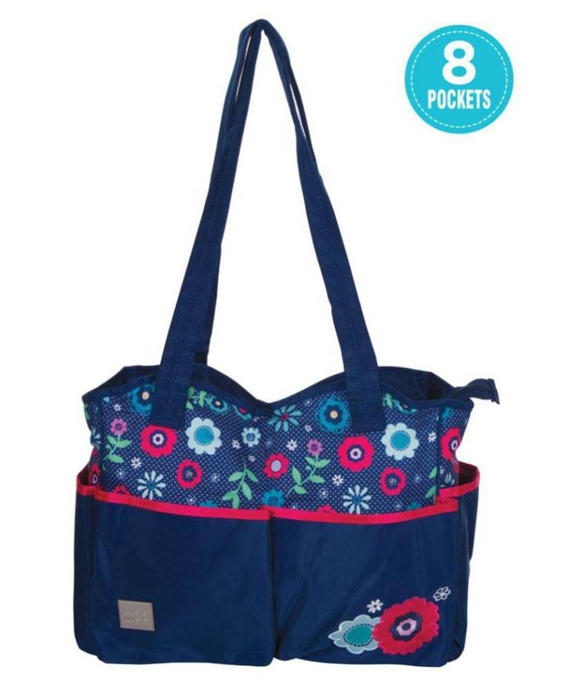    			Mee Mee Blue Polyester Diaper Bag ( 40 cm
